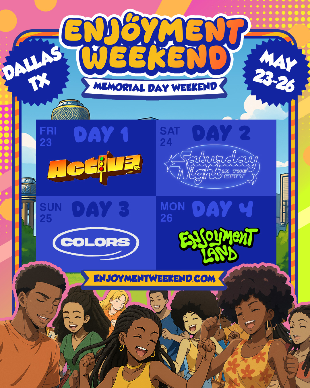 Enjoyment Weekend - a premier three-day cultural and lifestyle weekender